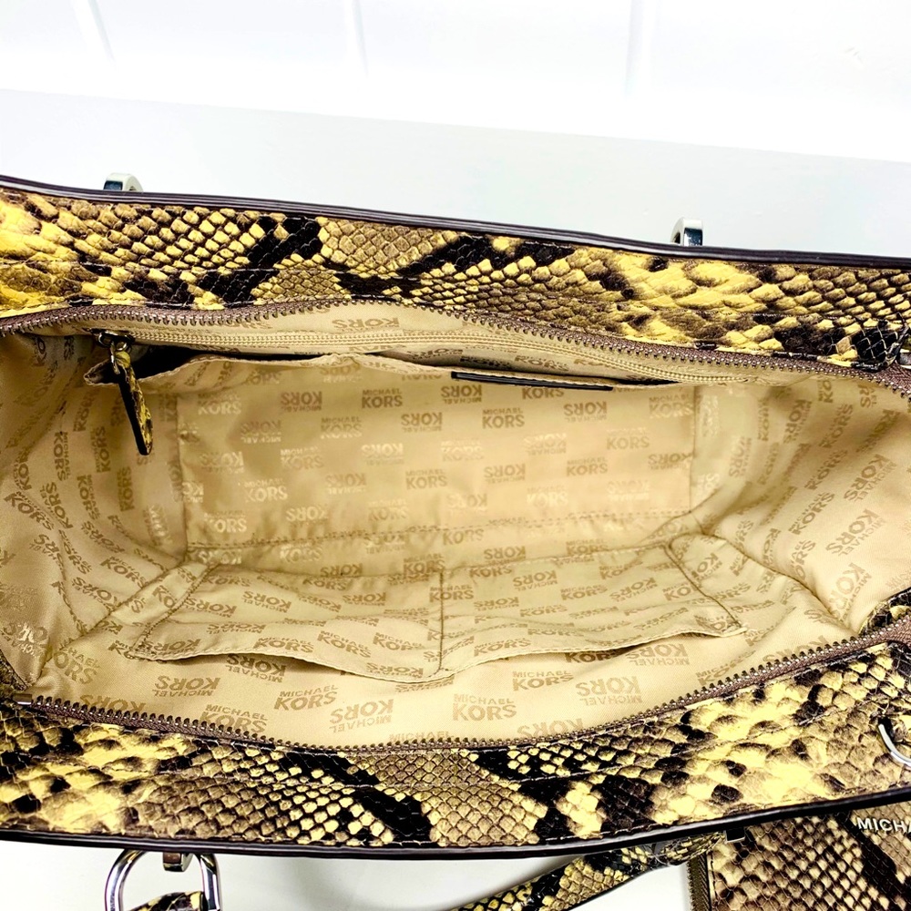 Michael Kors Python Satchel With Matching Wristlet - image 4